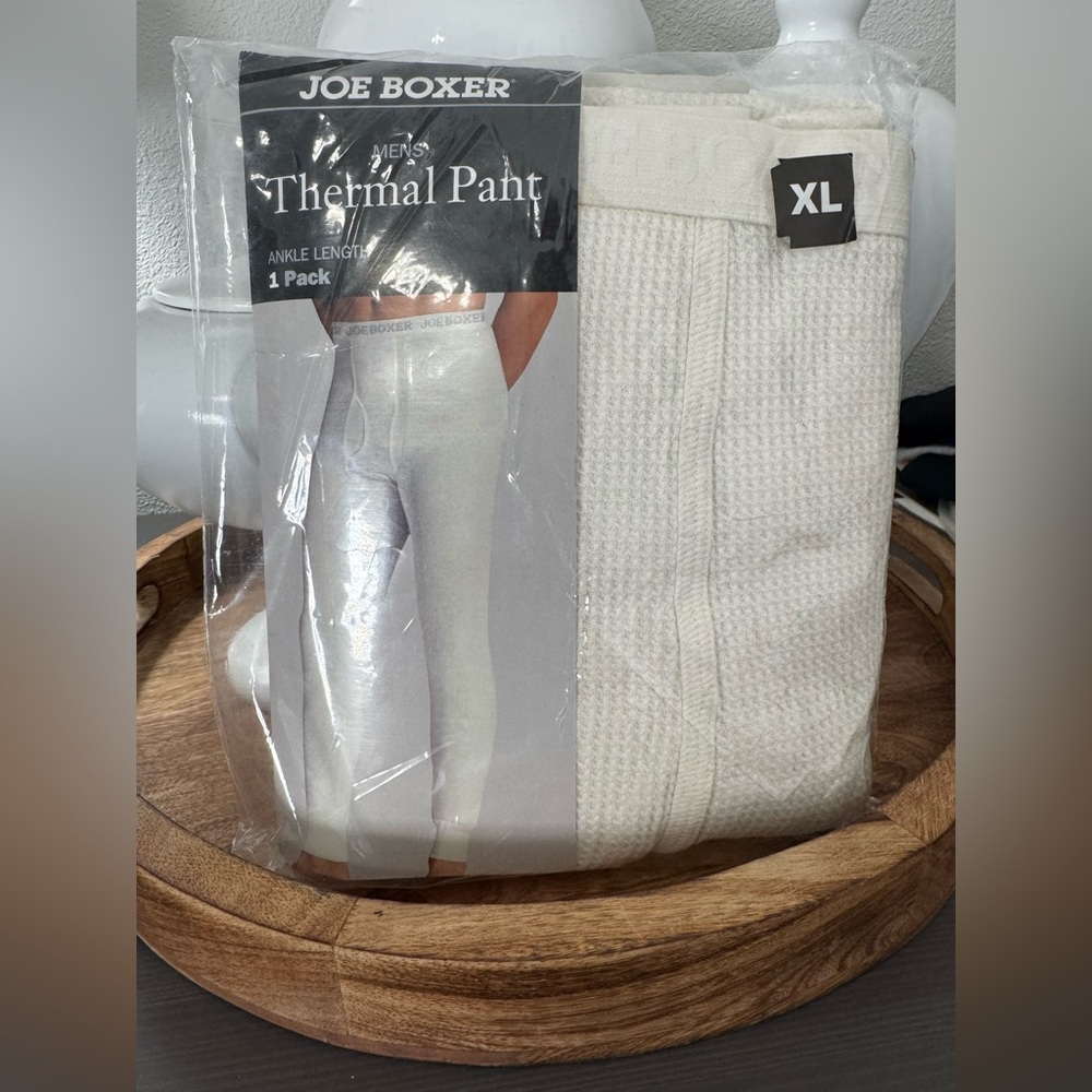 Joe Boxer Men's White Thermal Pants XL